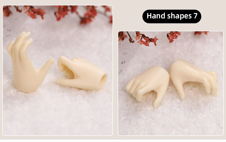 BJD Hands 1/4 Applies To The Hand Shape of The Minifee Resin Ball Jointed Doll Accessories Figures Toy