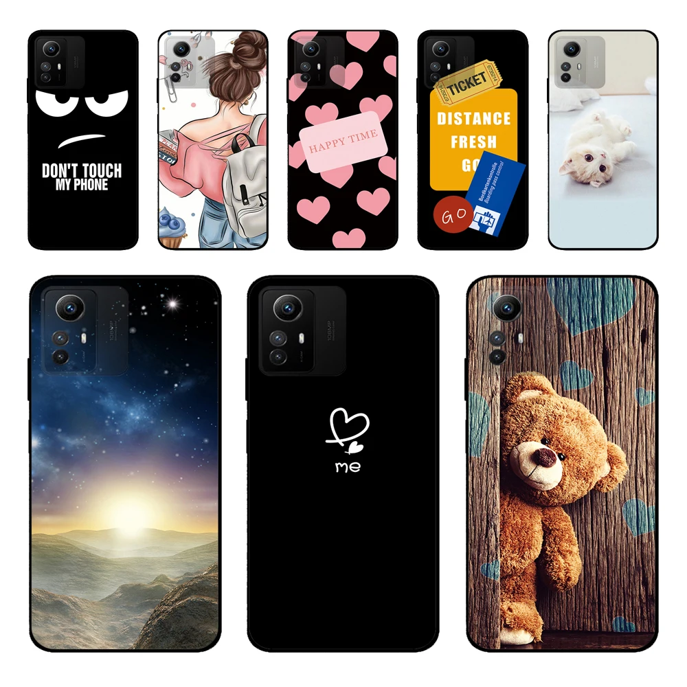 For Xiaomi Redmi Note 12S Case Redmi Note12S Luxury Phone Silicon Back Cover For Redmi Note 12S Cases Protective Shell Capas