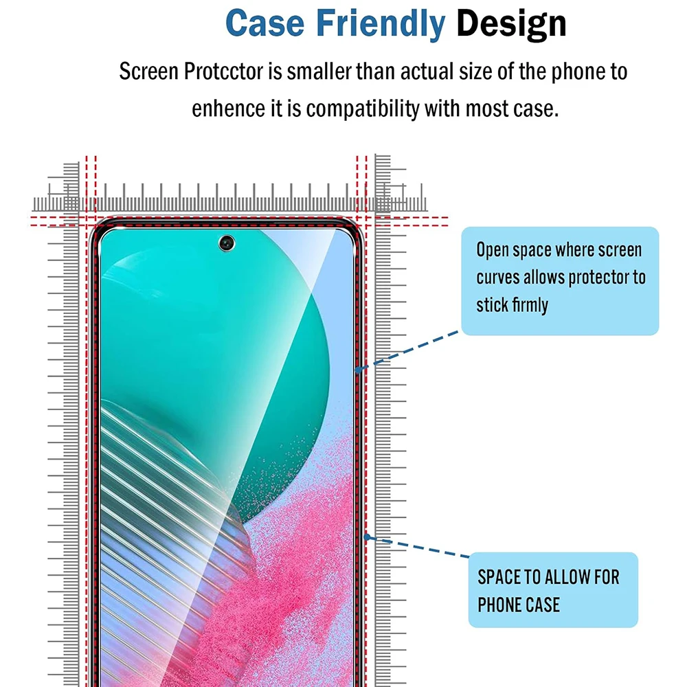 3PCS Tempered Glass for Samsung Galaxy F11 F41 F12 F42 F52 4G 5G F62 Screen Protector on Samsung F13 F23 F14 F34 F54 F19 F21 Pro