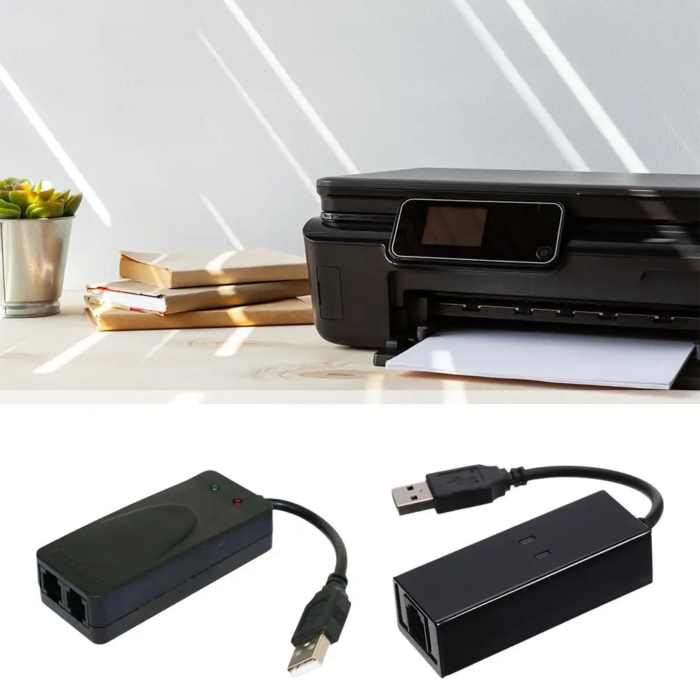 

Dual Port USB 2.0 56K Fax Modem USB To Phone Port Plug Play Expansion And Printer Tools External Driver Adapter Modem Y9P1