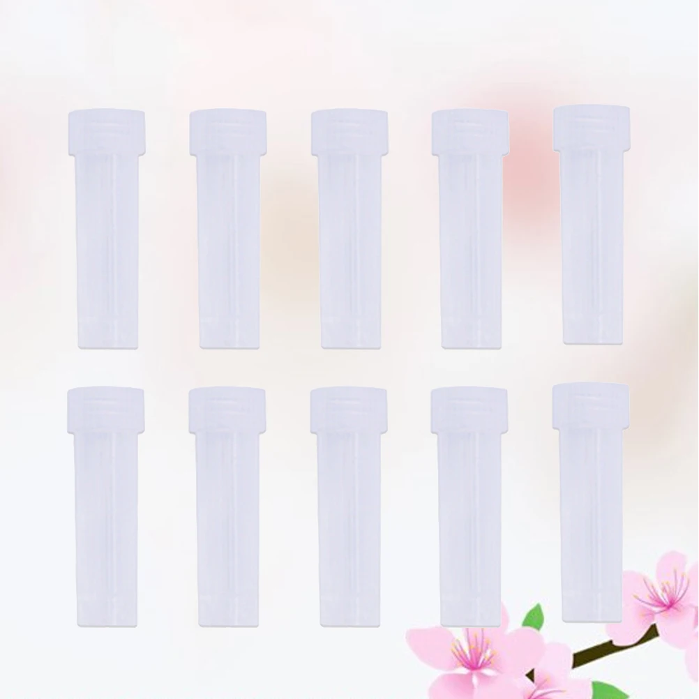 

10 Pcs Needle Loader Bottles Plastic Containers Translucent Boxes for Beads Jewelry Craft Supplies Sewing Tools Accessories