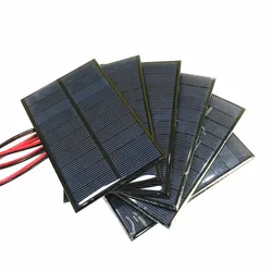 5V 5.5V 160mA 200mA 500mA 1W 2.5W Solar Panel With 5V 1A Solar Lithium Battery Charging Controllers Display Diy Kit