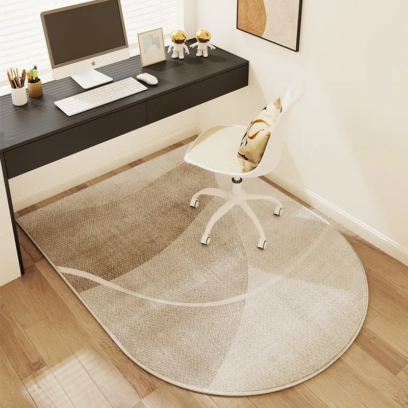 

Study Carpet Non-slip and Dirt-resistant Chair Floor Mats Desk Swivel Chair Wash-free Rugs Irregular Loop Pile TPR Mat Alfombra