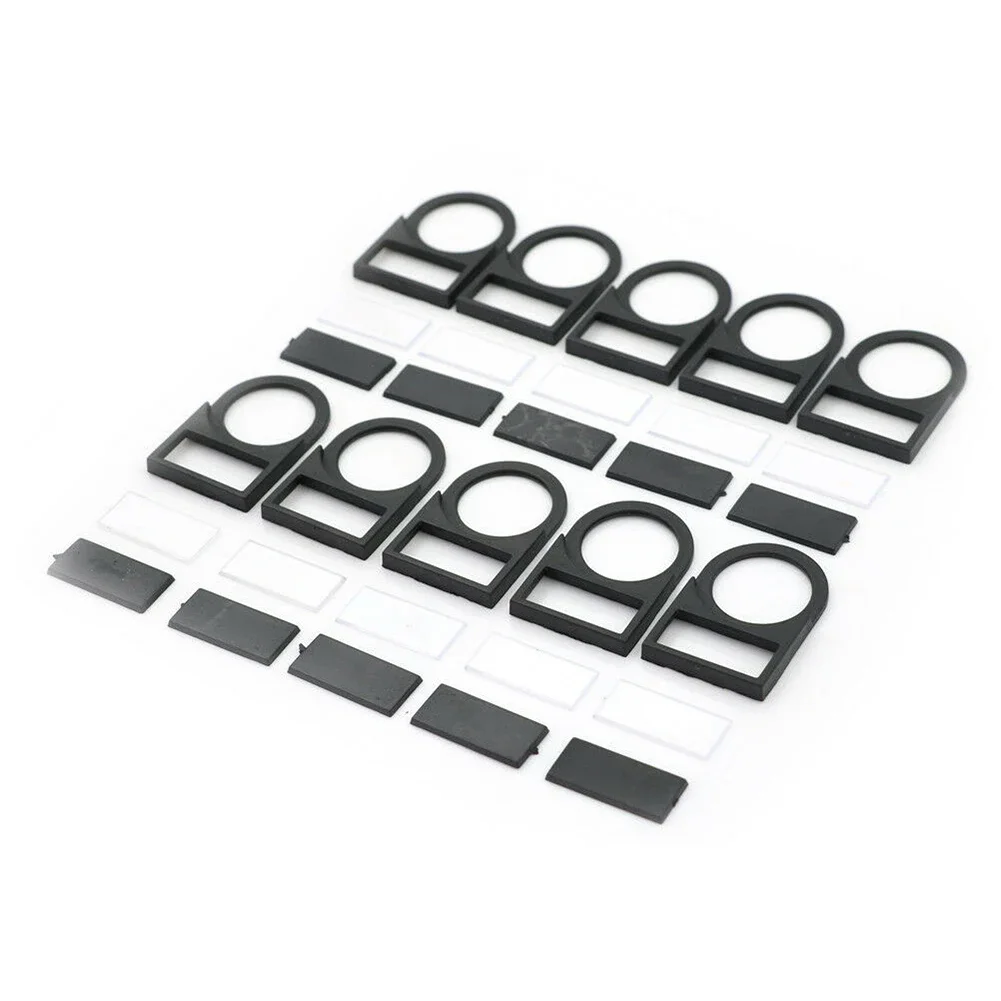 Push Button Switch Label Frames Pack Of 10 Clip Type Installation Fits 22mm Aperture Constructed From PC Material