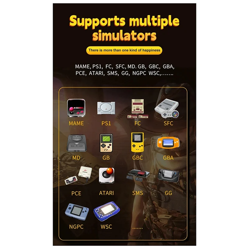 

AT82-Новая портативная игровая консоль SF3000 в стиле ретро с 4,5-дюймовым IPS-экраном, игровой автомат, детский беспроводной мини-портативный игровой плеер