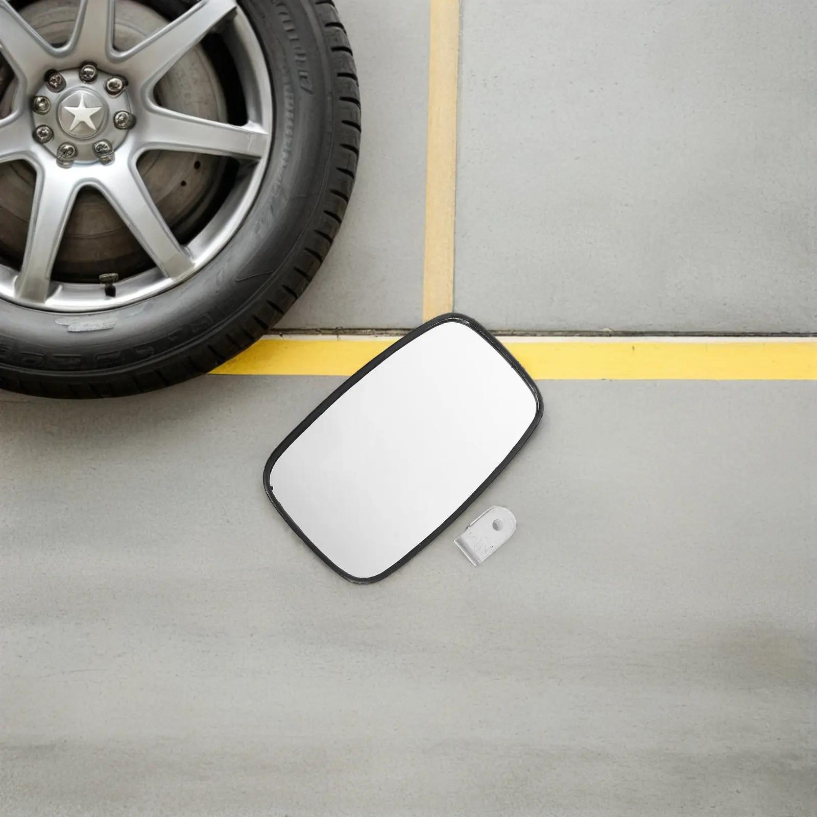 Forklift Rearview Mirror 10 Inch Adjustable Wide Angle Convex Glass Truck Safety Back Mirror Heavy Duty Blind Spot Monitor view 6