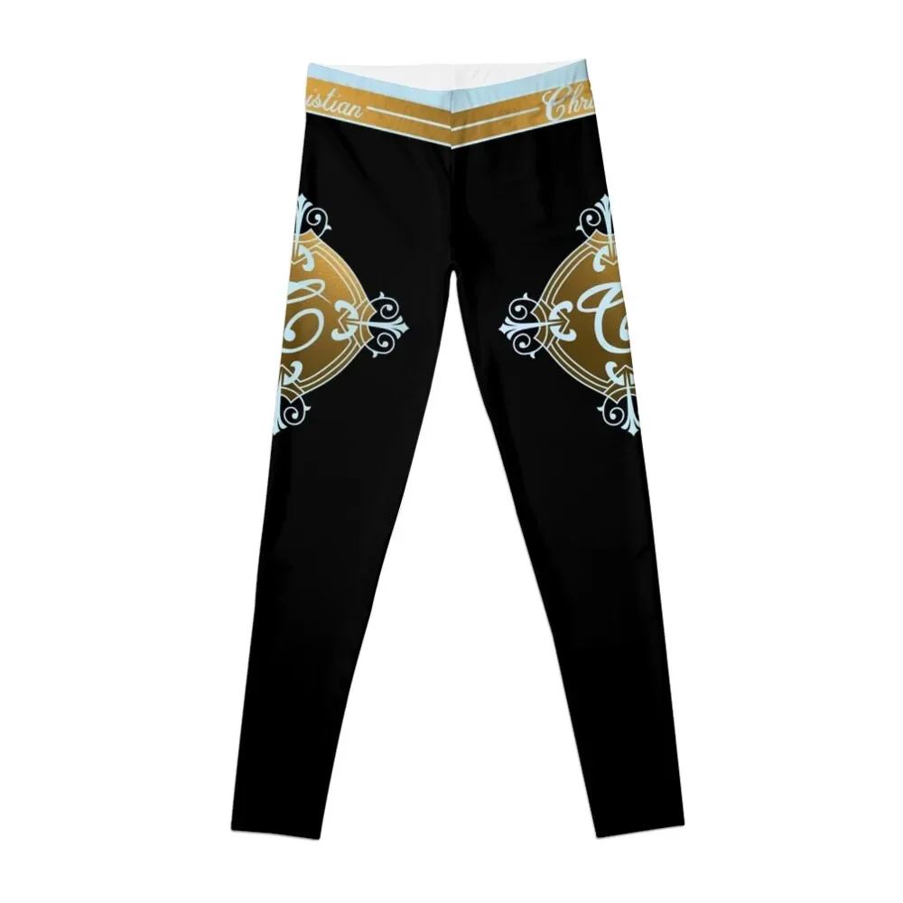 

Christian Cage Logo Leggings gym pants harem pants active wear Womens Leggings