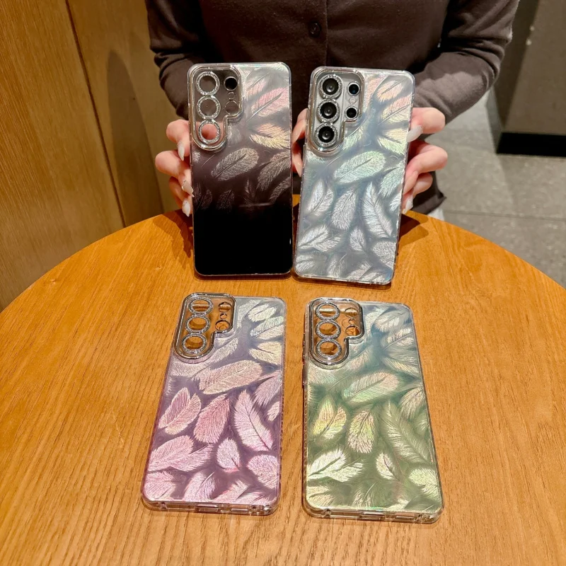 

Luxury silver Glitter Electroplated Case for SamsungS26ULTRAPhone caseS25ULTRANew High-GradeS24CreativeS23USuper popular women's