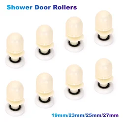 4-8Pcs/Set Shower Door Rollers 19mm/23mm/25mm/27mm(Plastic) for Bathroom Bearing Pulleys/Runners/Eccentric Wheels Replacement