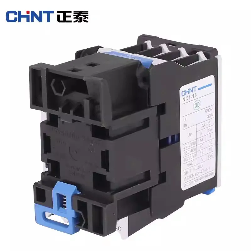 Original CHINT NC1-1810  NC1-1801 AC Contactor  18A Coil Voltage AC220V