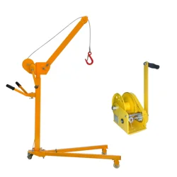 200 KG 300  500  Miniature hand mobile small crane Knuckle Boom Foldable Shop   Lift  Mini Portable Hand Winch Crane