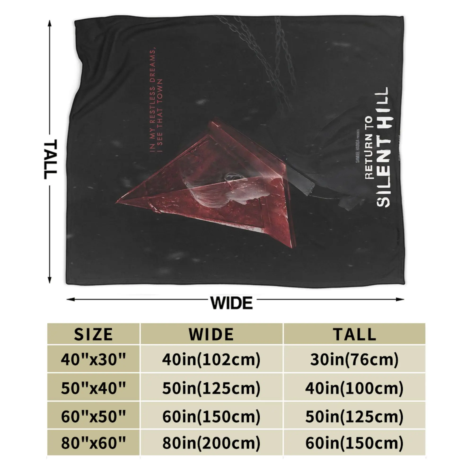 عودة مريحة إلى فيلم سايلنت هيل 2026 ملحقات بطانية غرفة ديكور رمي البطانيات الصوف الناعم للمكتب #6