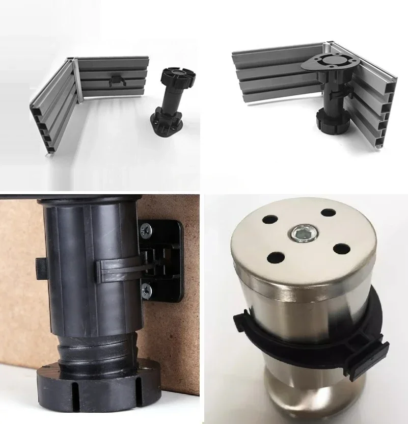 40Pcs Plastic Kitchen Cabinet Leveling Leg Clip For Toekick Plinth