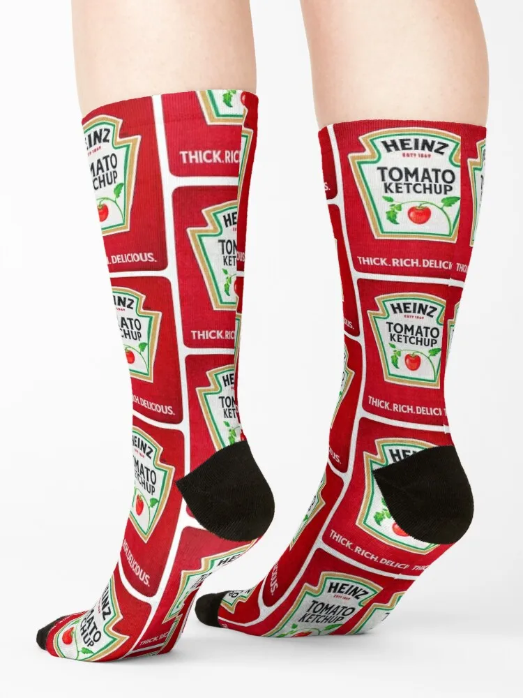 Heinz Catsup label vintage ketchup thick, rich. delicious Socks Thermal man winter snow hockey luxe Mens Socks Women's