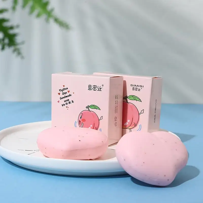 Натуральное-мыло-ручной-работы-peach-pp-для-лица-и-тела-глубокое-очищение-контроль-жирности-без-раздражения-для-душа-и-путешествий