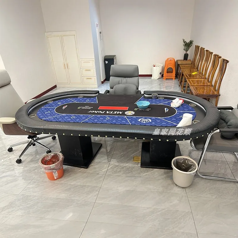 Set da tavolo Texas Hold'em Set Depu Card Club di fascia alta, incluso pacchetto copri tavolo professionale Depu