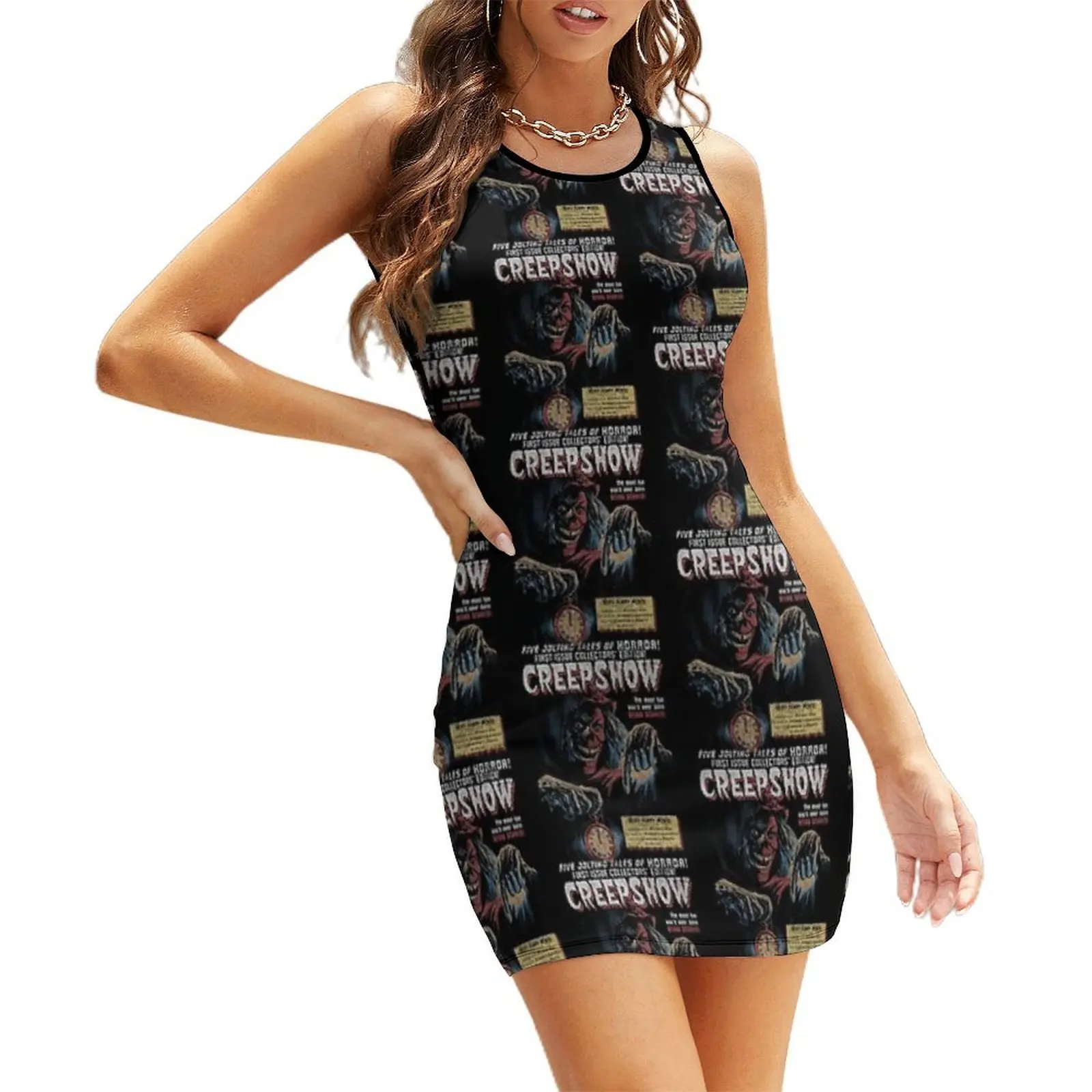 

Creepshow, stephen king, george romero (1) Sleeveless Sundress summer women's dress 2025 evening dresses women Dance dresses