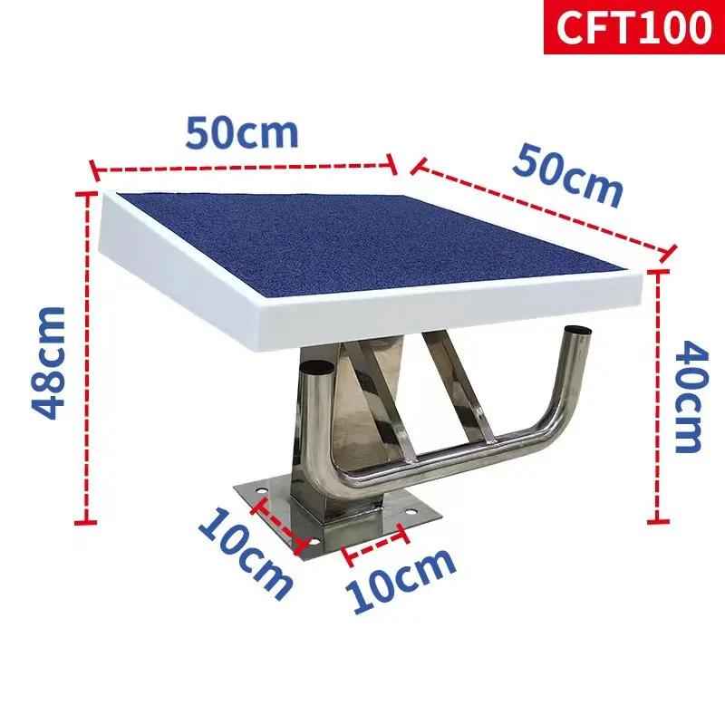 Swimming pool starting platform, competition jumping