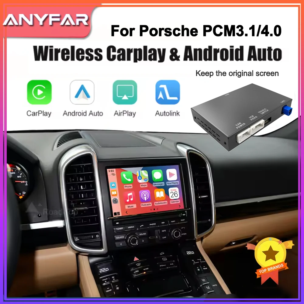 Wireless Carplay Module Android Auto Adapter For PCM4.0 PCM3.1 Porsche/Panamera/Cayenne/Macan/Cayman /Boxster 911 718 Car Play