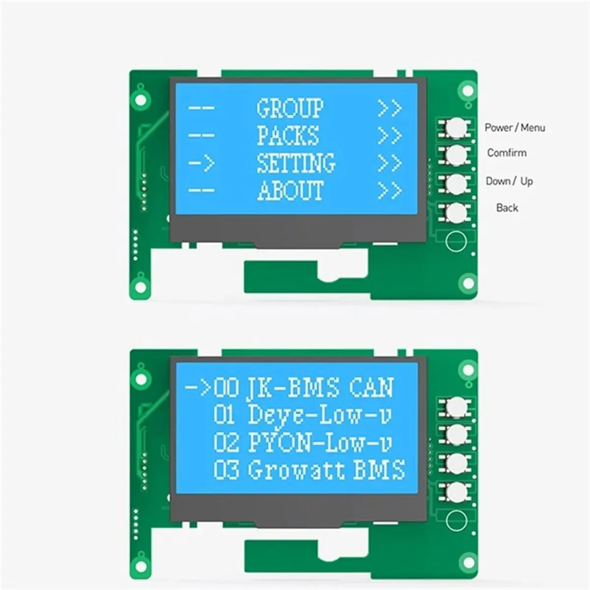 【COUNTDOWN DEAL】 For JIKONG JKBMS 3.2 Inch SOC Power Display Work for JKBMS JIKONG PB Series BMS Accessories