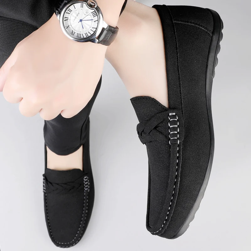 楽ちんワンペダル、ドゥドゥシューズ、デイリービジネスシューズ、ファッショナブルな定番、高品質カジュアルビジネスローファー