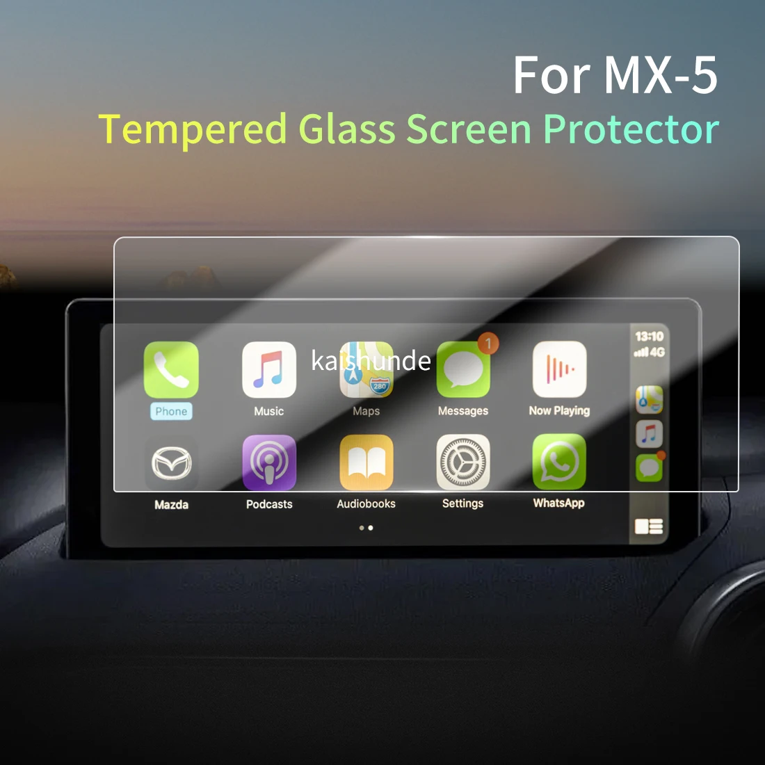 Car Stickers Meters Protector For 2024 Mazda MX5 Tempered Glass Protective Film Display Navigation Vehicle Accessories