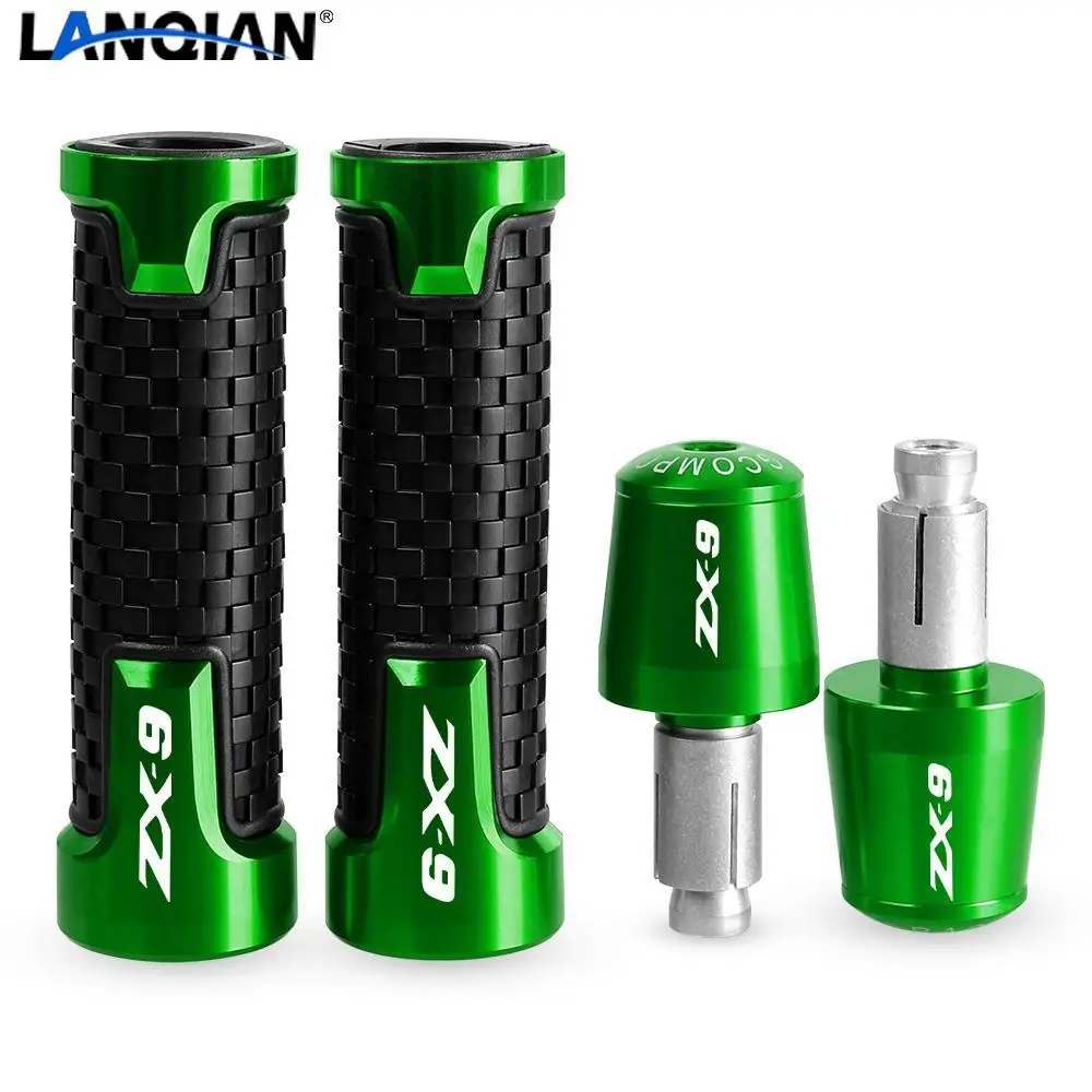 

Motorcycle Accessories For KAWASAKI ZX9 ZX 9 R 10R 1998 1999 2000 2001-2 7/8" 22MM Handlebar Hand Grips Handle Bar End Cap plug
