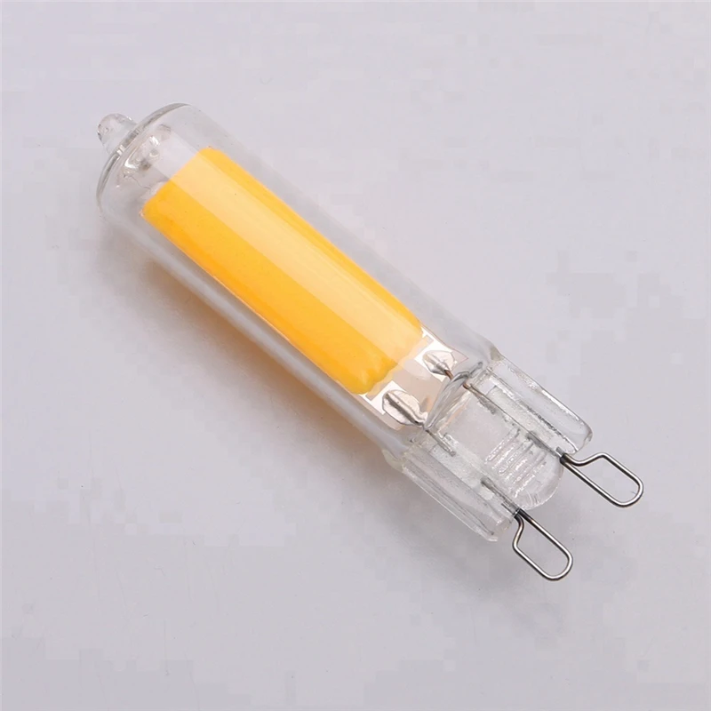 

Суперъярсветодиодный светодиодсветильник лампа G9, 6 Вт, 9 Вт, 12 Вт, 110 В переменного тока, 220 В, стеклянная лампа с постоянной мощностью, светодиодсветильник лампа, лампочки G9 COB