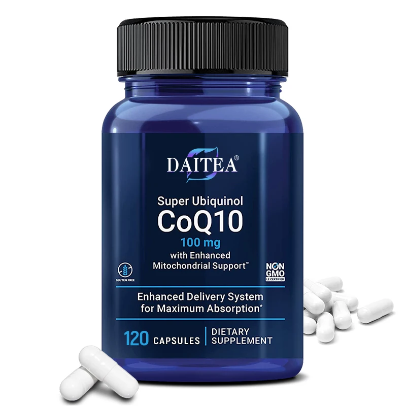 CoQ10 - Ultra High Absorption Supplement - Supports Healthy Blood Pressure & Cellular Energy Output, 120 Capsules