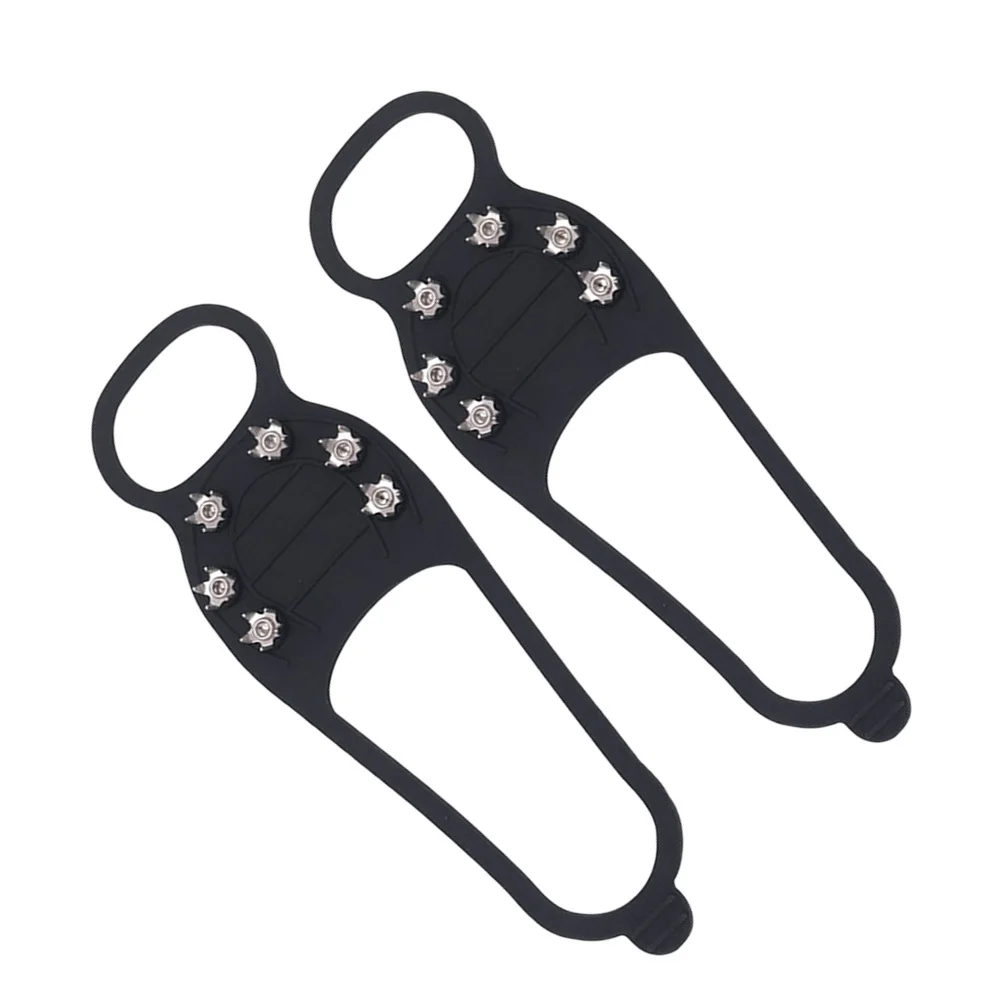 

Non Slip Shoes Silicone Spikes Ice Snow Grips Crampons for Hiking Outdoor Cleat Cleats 6 Teeth Women's
