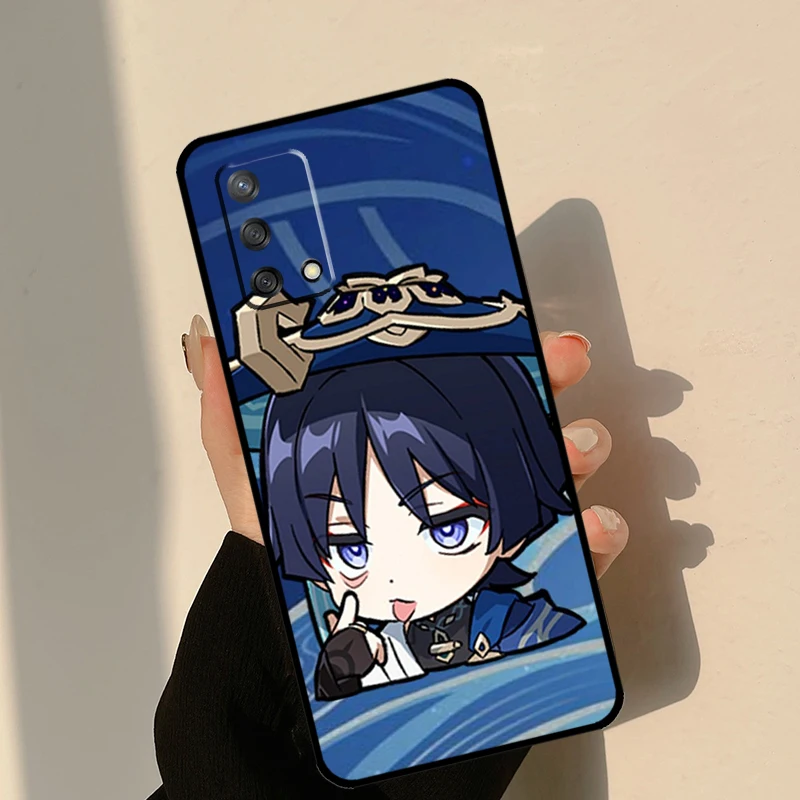 Genshin Impact Wanderer Case For OPPO A17 A16 A15 A57 A77 A96 A93 A91 A53S A9 A5 A31 A53 A52 A72 A94 A54 A74 Coque