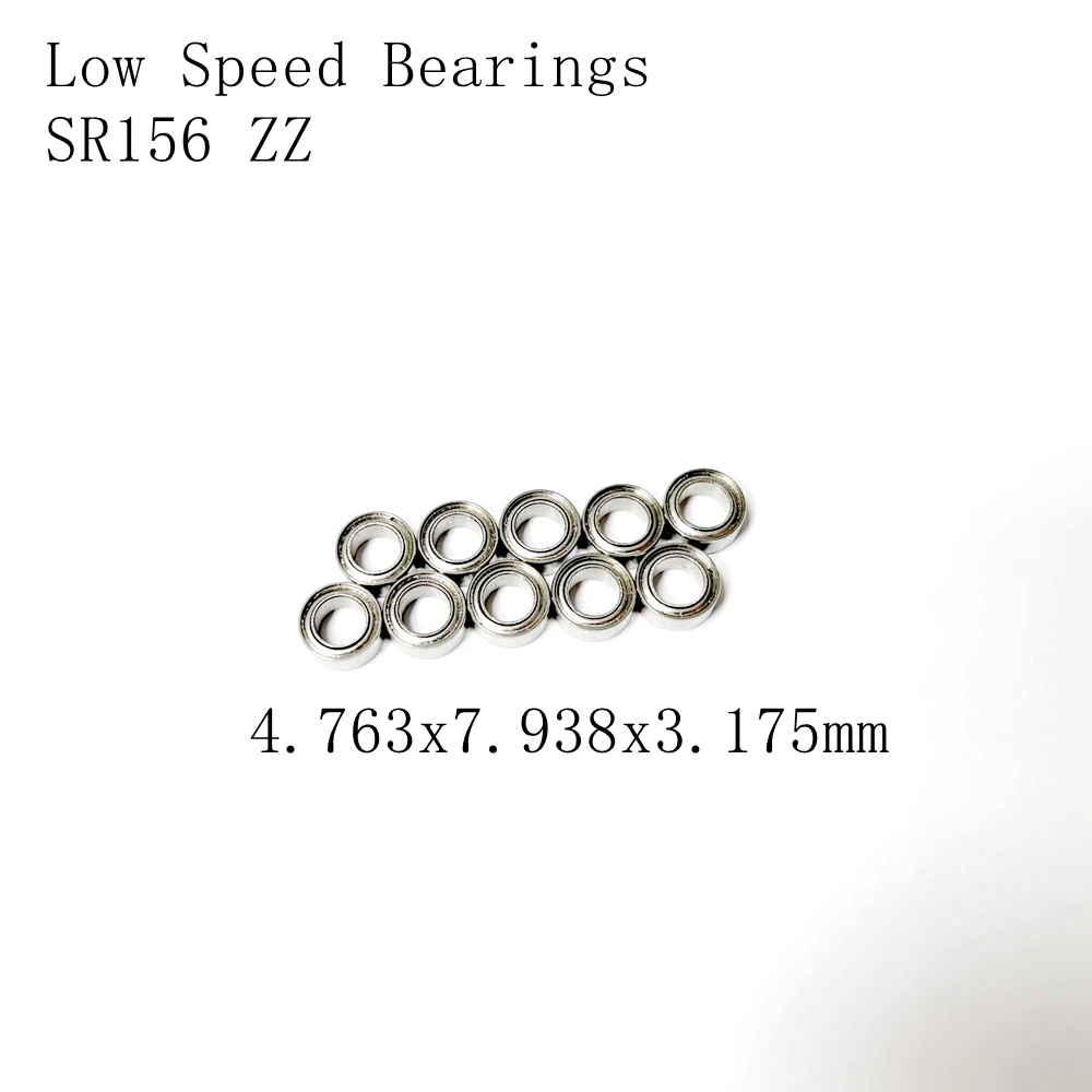 

10pcs Low Speed Stainless Steel Dental Bearings SR156 ZZ 4.763x7.938x3.175mm for PR Dabi