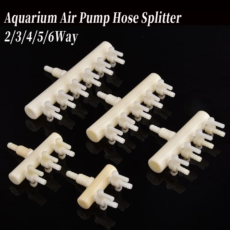 

1/5 Pcs 1/2 Inch Male Thread Water Divider 9mm 3-Way 4-Way Aquarium Fish Tank Hose Connector Aquaculture Pagoda Water Separator