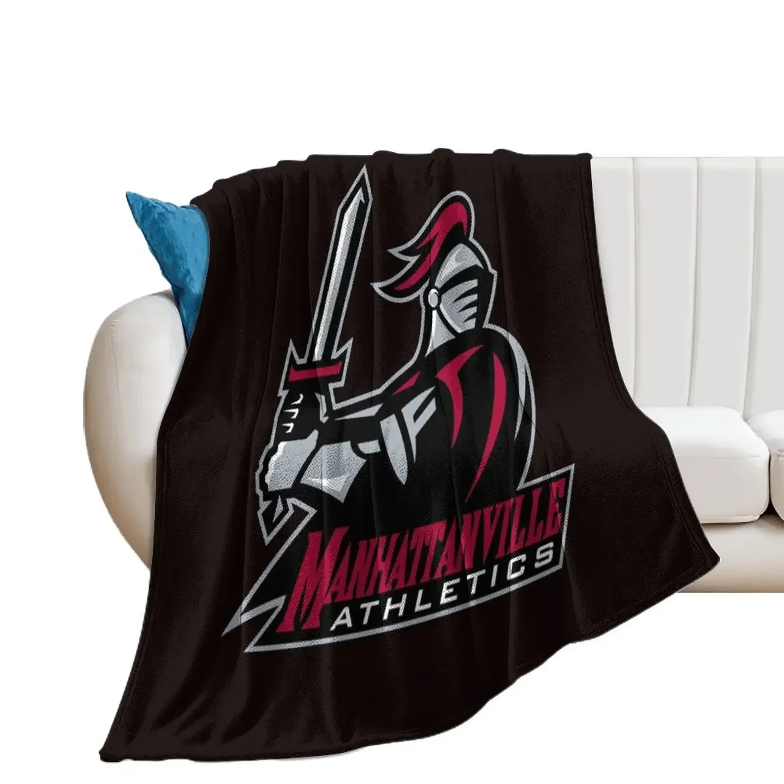 Manhattanville College valiants Throw Blanket Soft Big Summer Beddings Luxury St Flannel Fabric Blankets