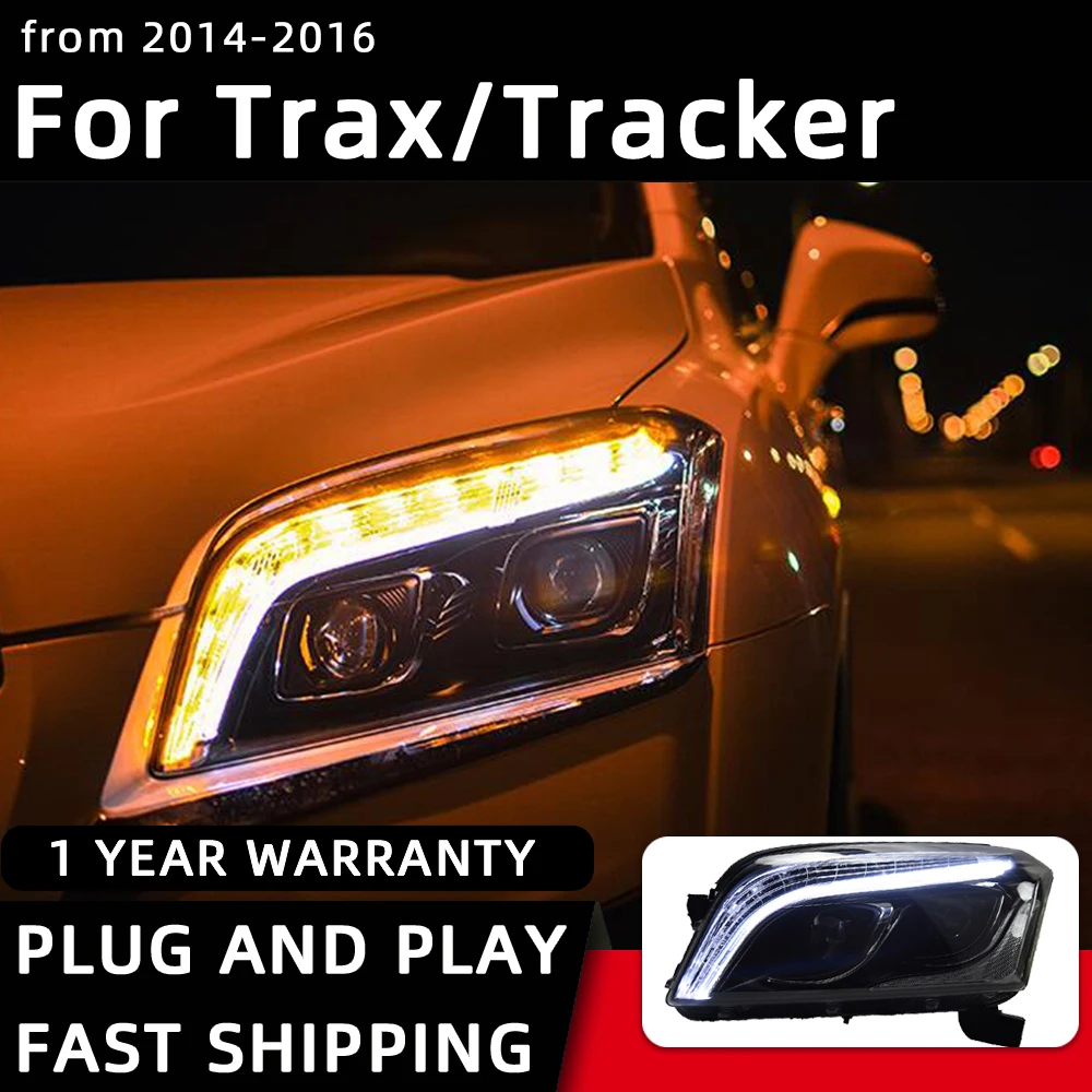 Car Styling Head Lamp for Chevrolet Trax LED Headlight 2014-2016 Tracker Headlights DRL Signal Projector Lens Automotive