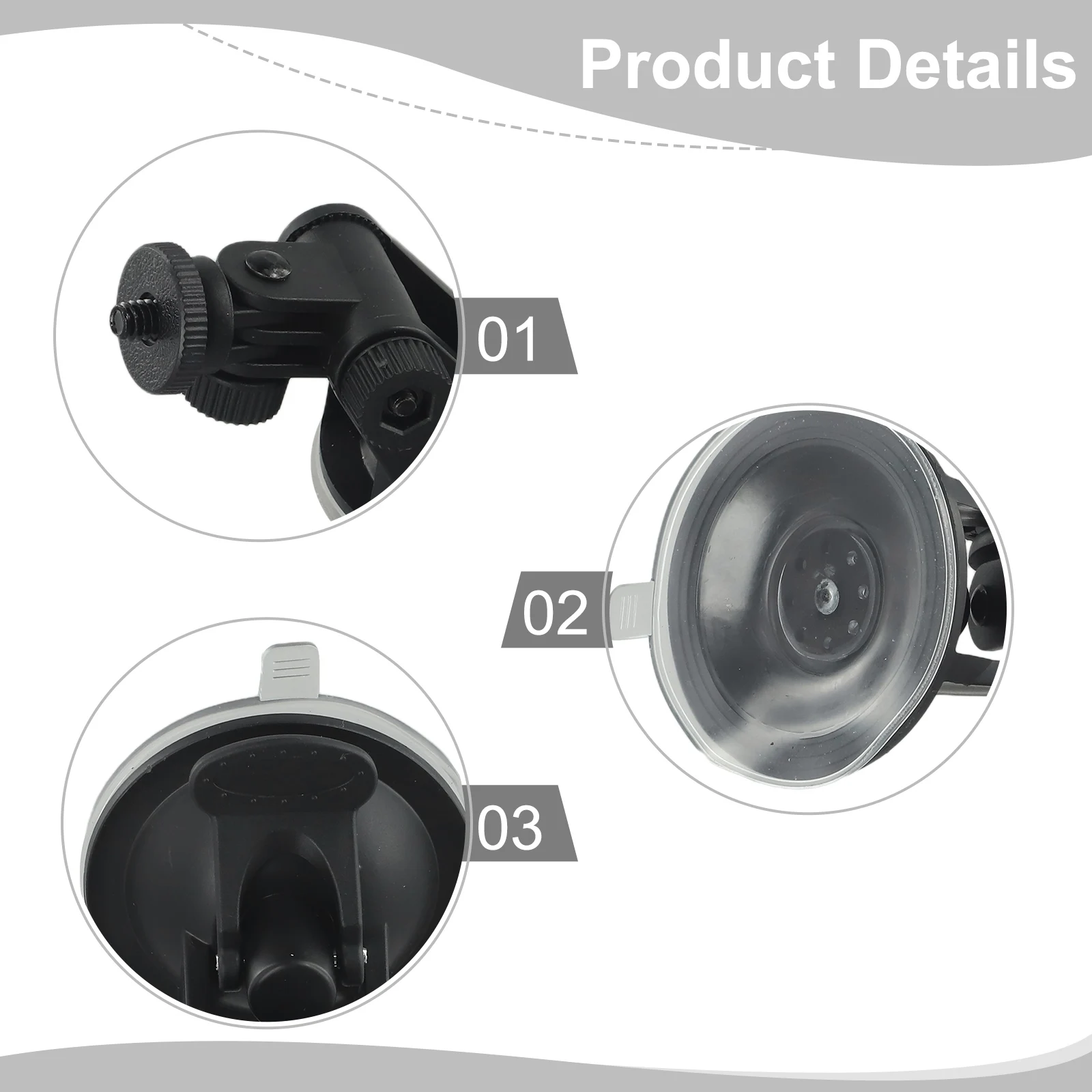 Portable For Dash Holder Car Mount with Suction Cup Bracket for Camera Video Recorder Stand Providing Secure Attachment