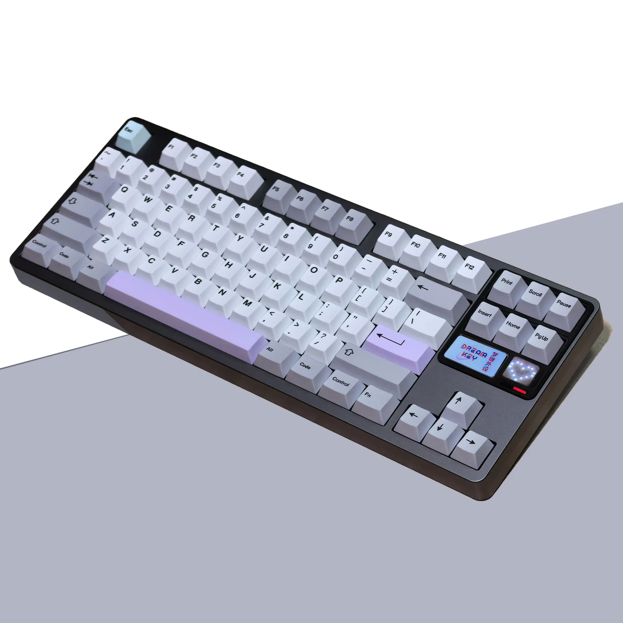 Purple PBT Keycaps Cherry Profile Dye-Sublimation Custom Full Keycap Set for MX Mechanical Keyboards