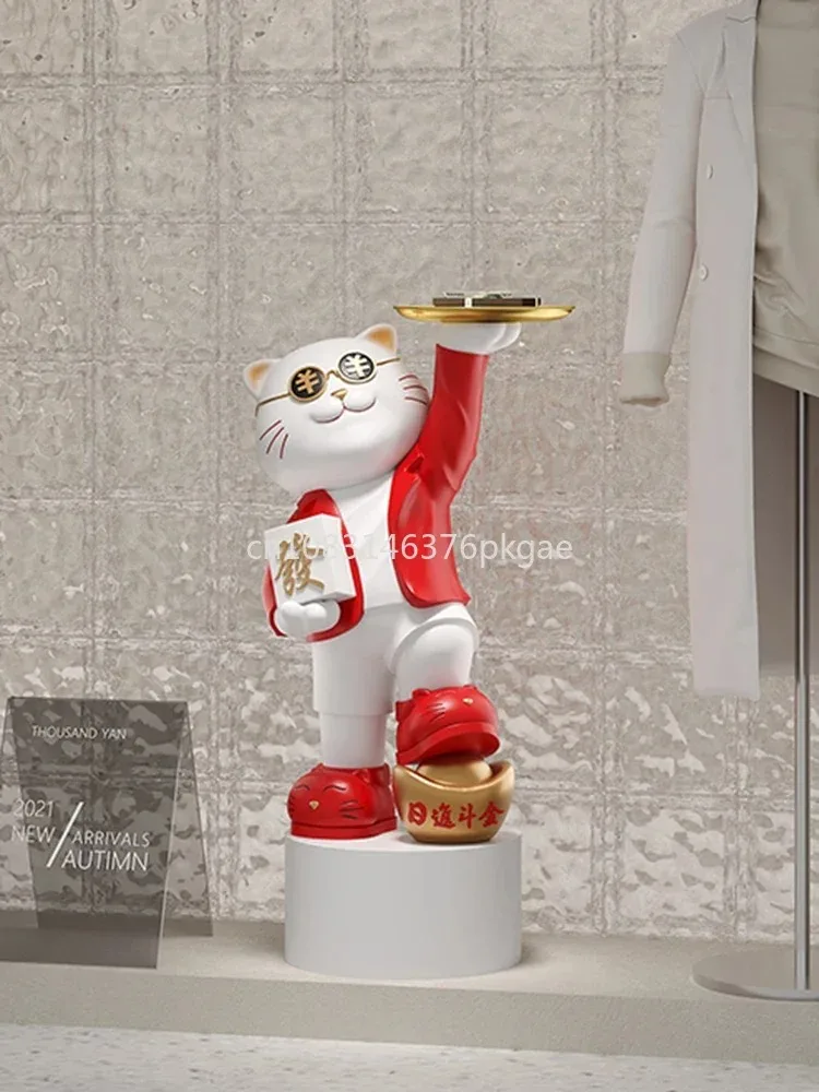 

Zhaocai Cat Opened Decoration Shop Door Festive Zhaocai Living Room Home Decoration Moving To A New Home Gift