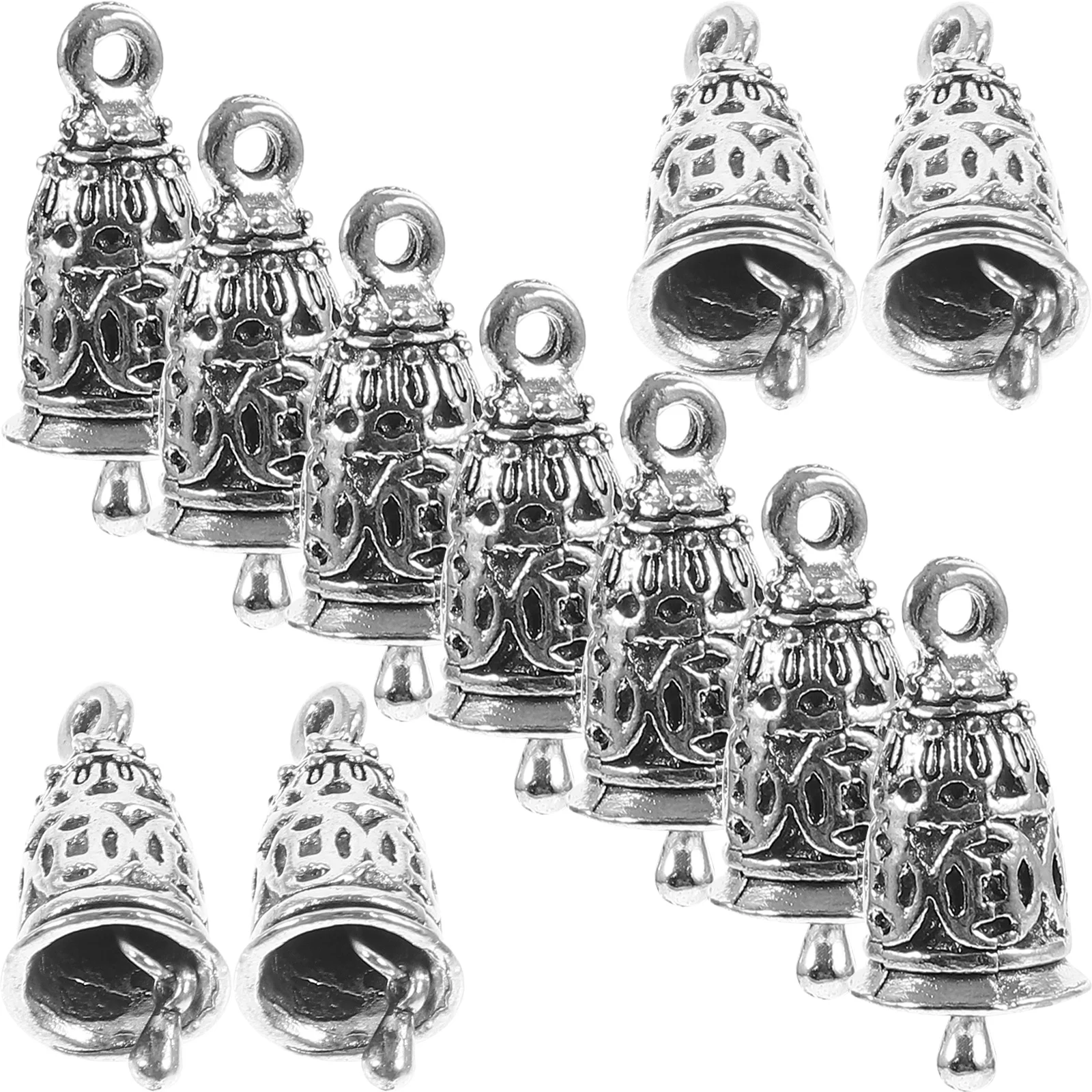 

10pcs Bell Pendants Zinc Alloy Charms For Jewelry Making Diy Earrings Bracelets Necklaces Craft Supplies Hanging Charms