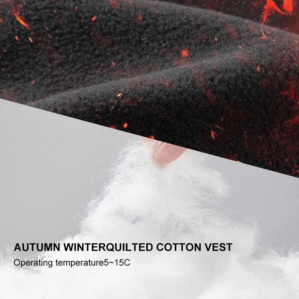 HISERWA سترة شتوية لركوب الدراجات بدون أكمام من الصوف الحراري دراجة جيليت مقاومة للرياح ومقاومة للماء سترة سحاب عالية الجودة