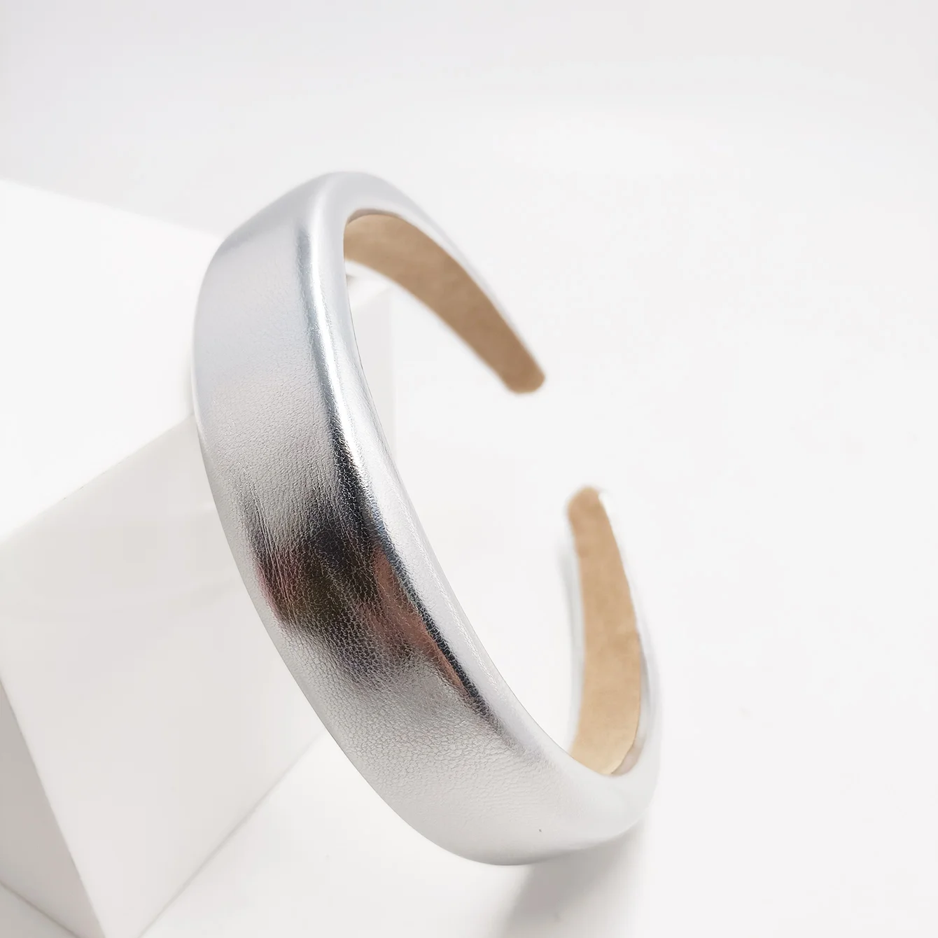 2/2,5/3/4CM Vintage Pu Leder Haarband Solide Lünette Stil Stirnband Kopf Hoop Mädchen Nicht-slip Turban Mode Haar Zubehör – Detail 15