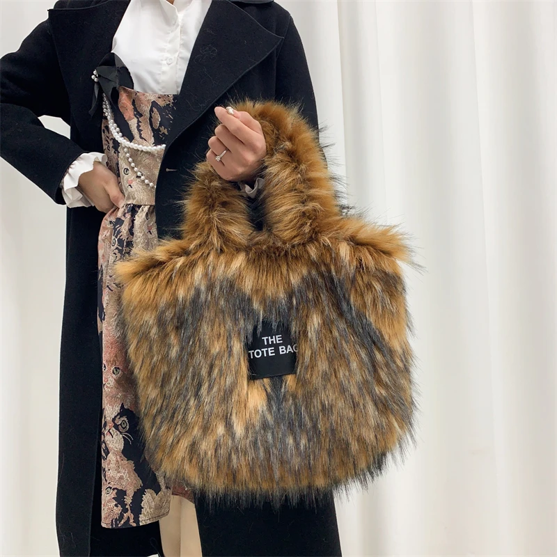 Large The Tote Bags for Women Winter Fashion New Shoulder Messenger Bag Female Designer Brand Sling Cross Handbags High Quality