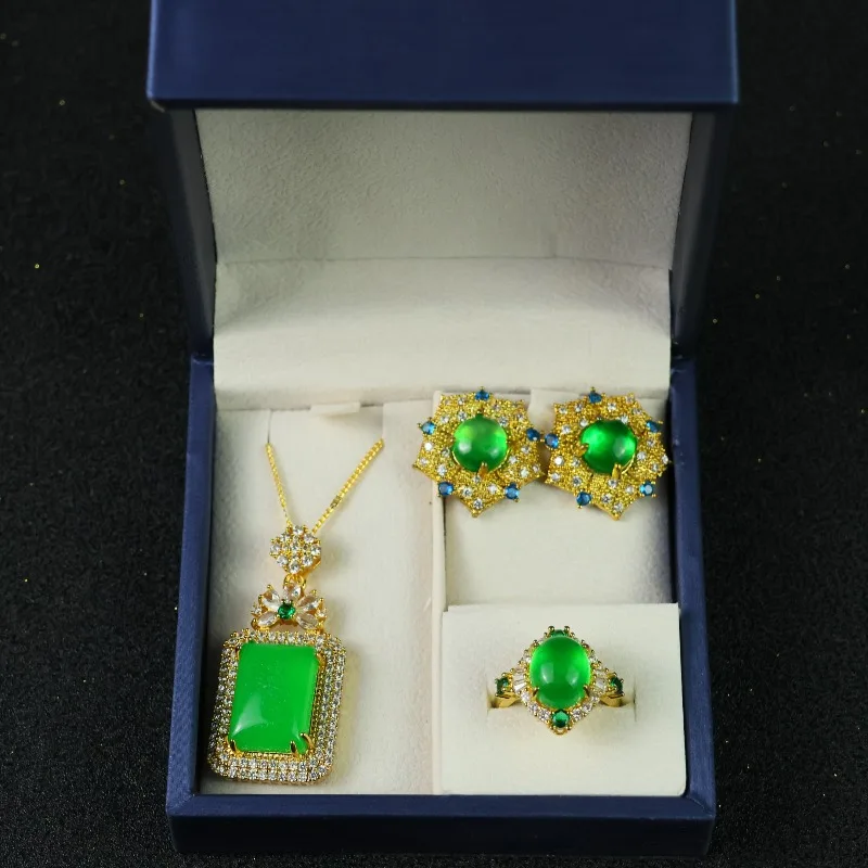 

Классический модный изысканный комплект, женские изысканные украшения.