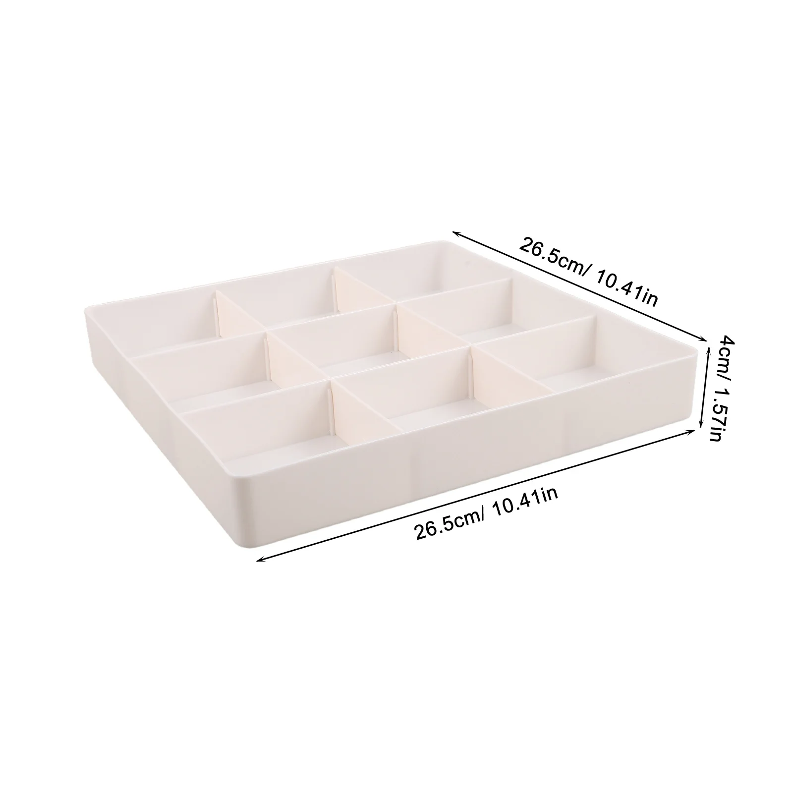 منظم فواصل أدراج شفافة قابلة للتعديل للمكياج والعناية بالبشرة والعطور وأحمر الشفاه وصندوق تخزين المكتب ومنظم المكياج