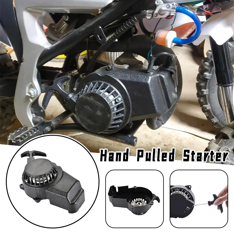 

Aluminum Alloy Easy Pull Starter Start For 47cc 49cc Gas Minimoto Pocket Bike Mini Dirt Bike Crosser Quad ATV Motorcycle