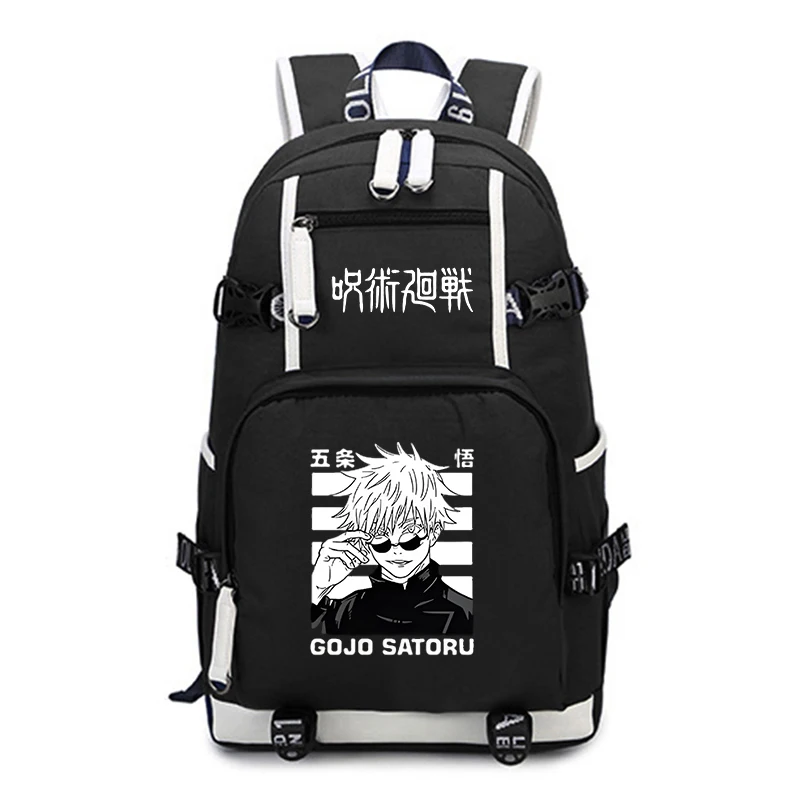 Japan Anime Jujutsu Kaisen Gojo Satoru Backpack for Boys Girls School Bags Teenager Travel Bags Student Large Capacity Rucksack