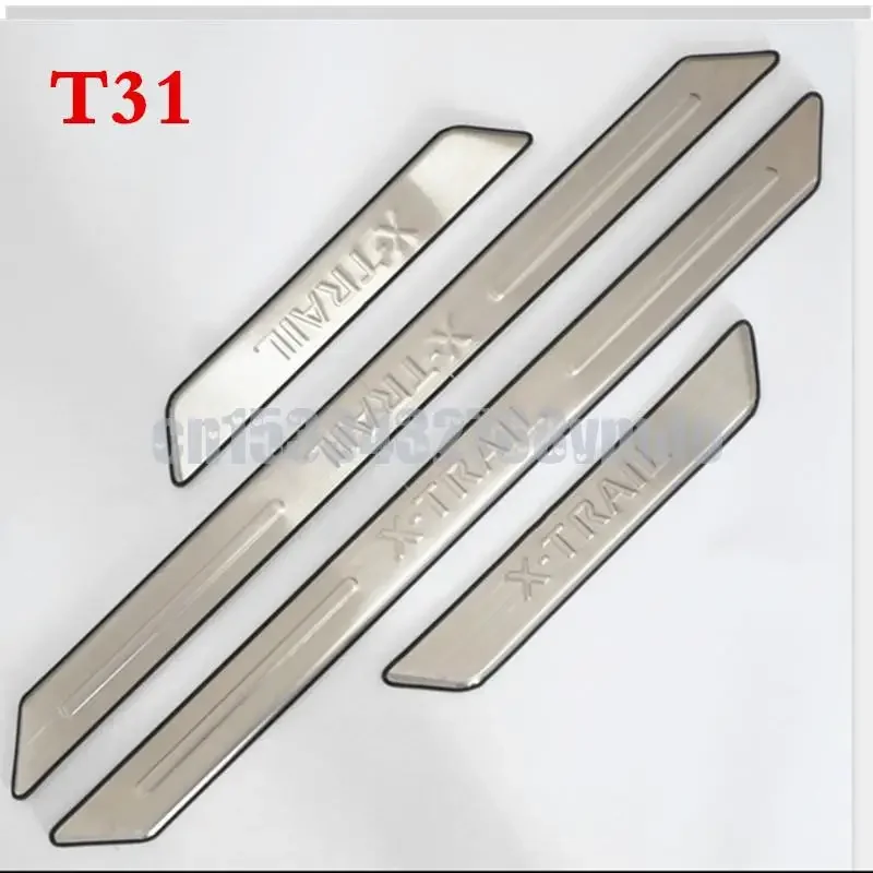 For Nissan X-Trail X Trail XTrail T32 T31 2008-2018 2019 2020 Stainless Door Sills Kick Plates Protector Car Styling Accessories