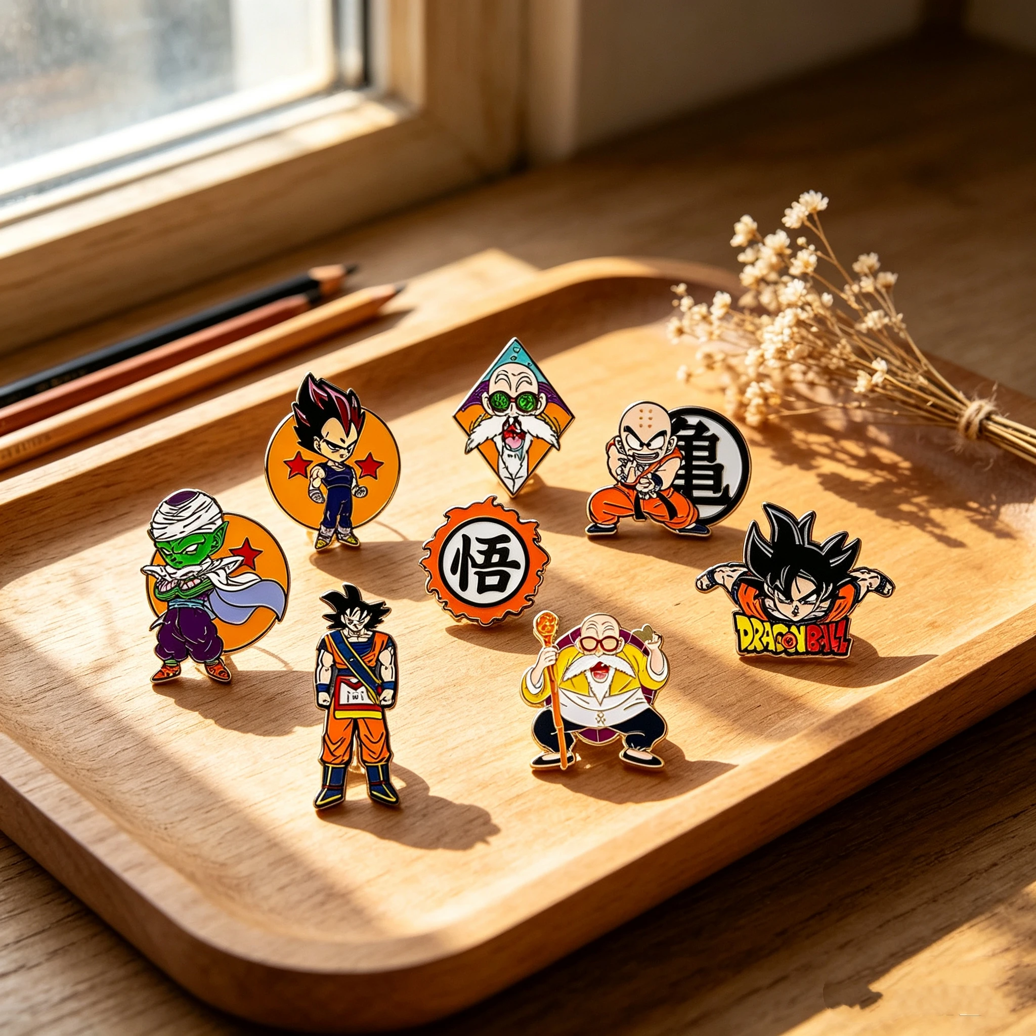 8Pcs Hot-Blooded Martial Anime Character Enamel Pin Set, Q Version Cartoon Metal Badges, Decor Brooches for Backpack & Jacket