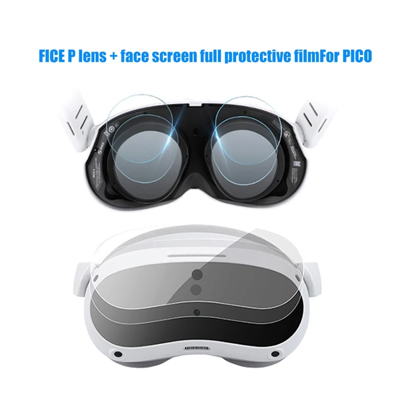 For Pico 4 Protective Film VR Glasses Head Film Headwear HD Anti-Scratch Soft Panel Film Accessories For PICO4 Lens Film