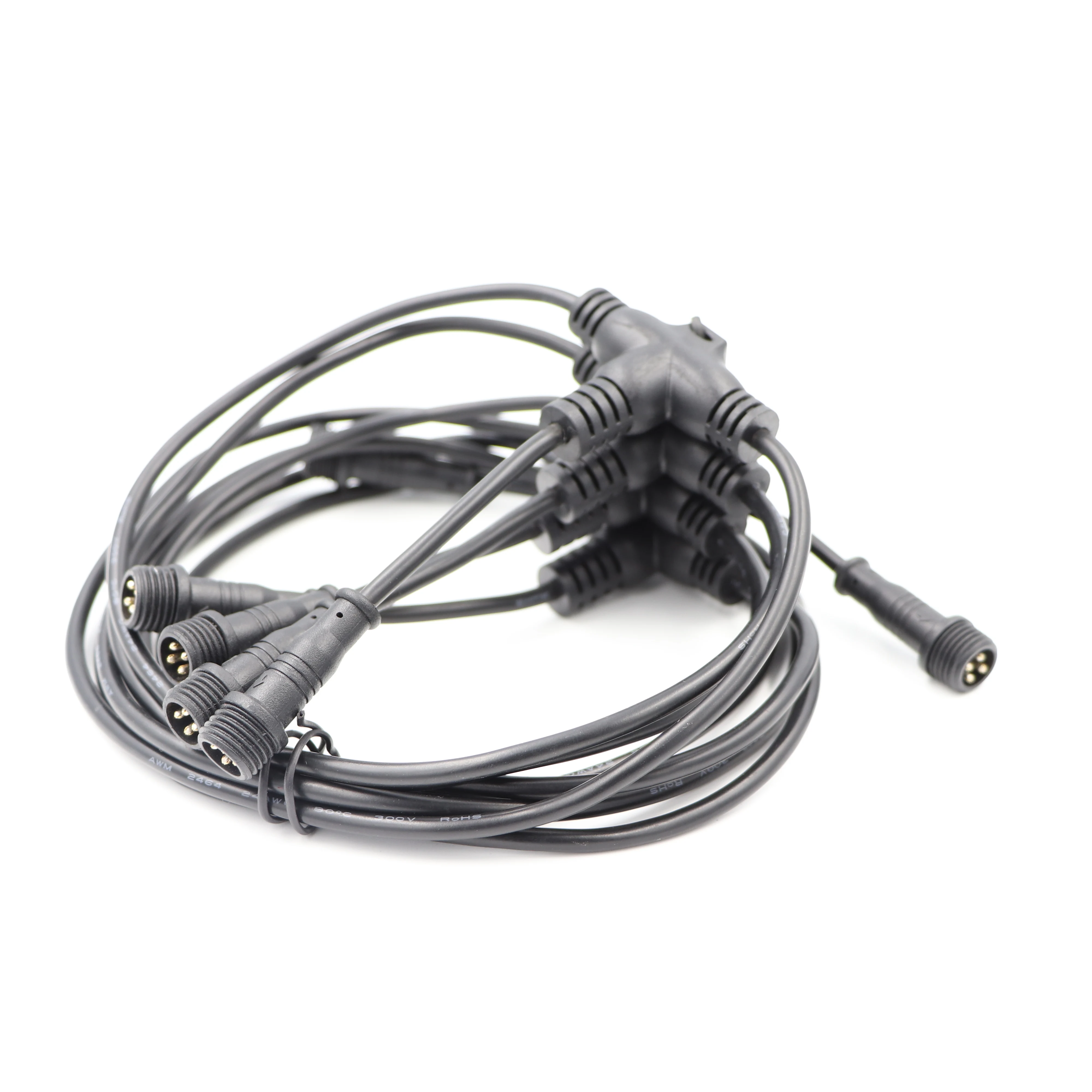 Waterproof Cable Connectors IP68 FS001 4Pin T Type